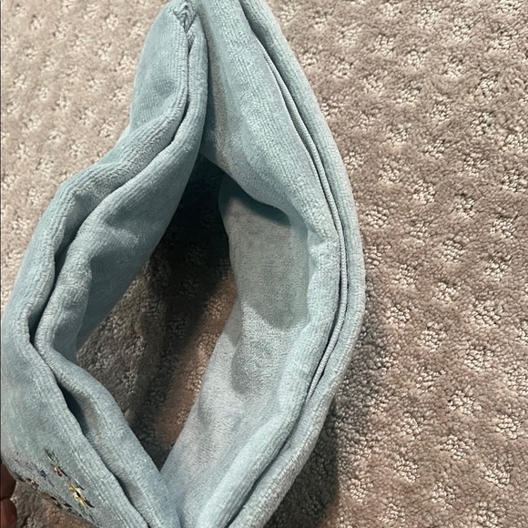 Embroidered Blue Kitchen Towel - Picture 4 of 4